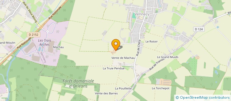 localisation de l'entreprise SCEA DE LA CROIX ROSIER à VENNECY