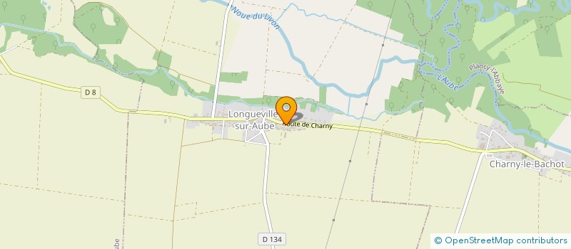 localisation de l'entreprise SCEA DE LA CROIX SAINT MARTIN  LONGUEVILLE-SUR-AUBE
