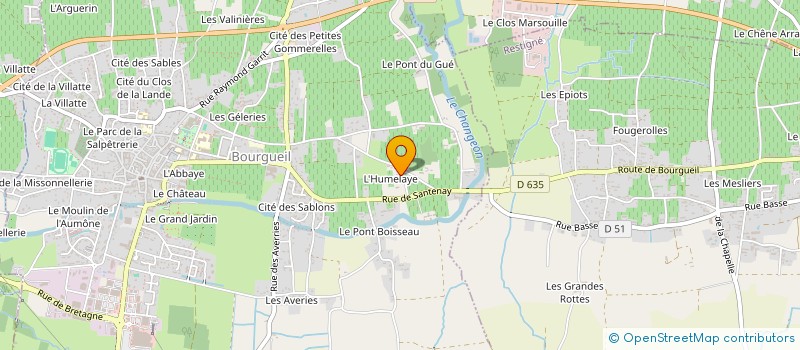 localisation de l'entreprise SCEA DE LA DIME  BOURGUEIL