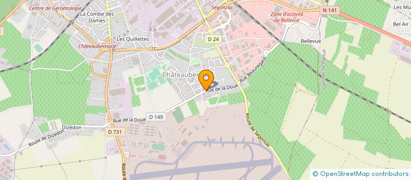 localisation de l'entreprise SCEA DE LA DOUE à CHATEAUBERNARD