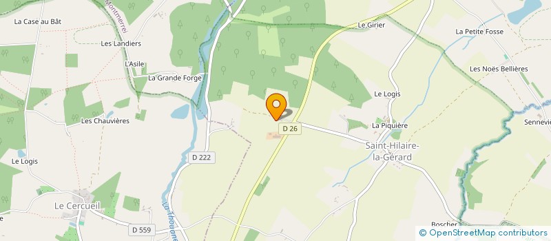 localisation de l'entreprise SCEA DE LA DUVALERIE à MORTREE