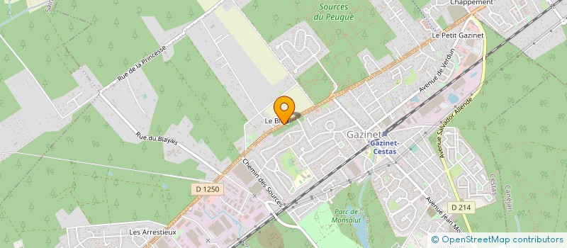 localisation de l'entreprise SCEA DE LA FERME DU BLEU  PESSAC