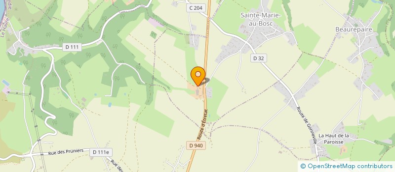 localisation de l'entreprise SCEA DE LA FERME OURSEL  SAINTE-MARIE-AU-BOSC