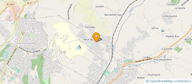 localisation de l'entreprise SCEA DE LA FLEYTE  PONT-DU-CASSE