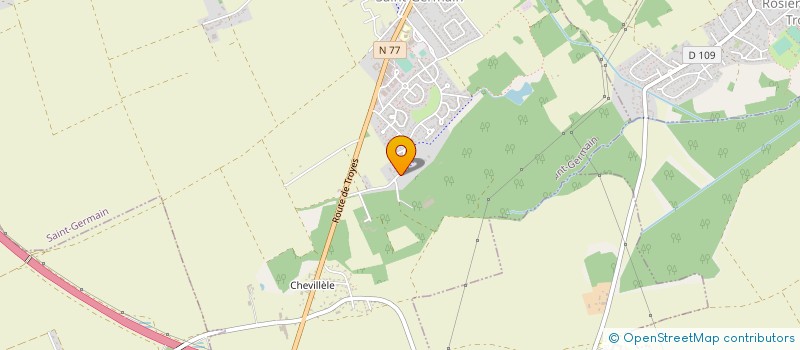 localisation de l'entreprise SCEA DE LA FONTAINE AUX LOUPS  SAINT-GERMAIN