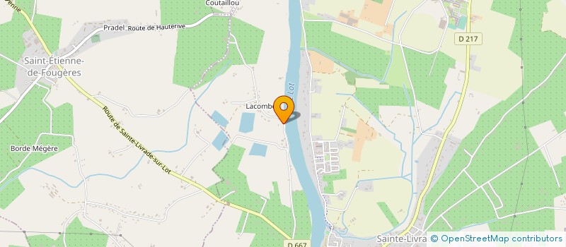 localisation de l'entreprise SCEA DE LA FORET  SAINTE-LIVRADE-SUR-LOT