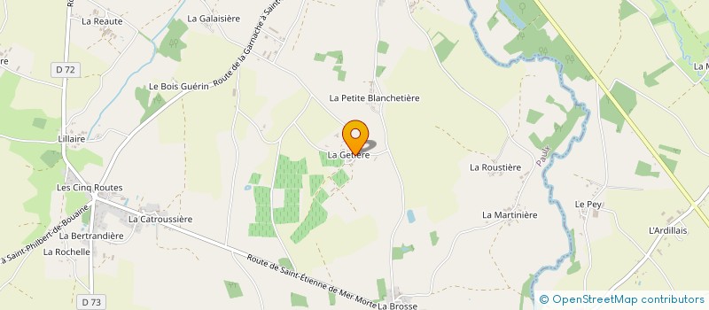 localisation de l'entreprise SCEA DE LA GETIERE à PAULX
