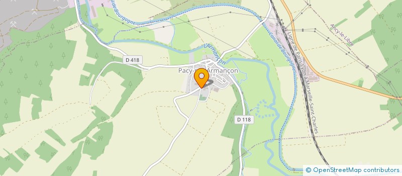 localisation de l'entreprise SCEA DE LA GLANEUSE à PACY-SUR-ARMANCON