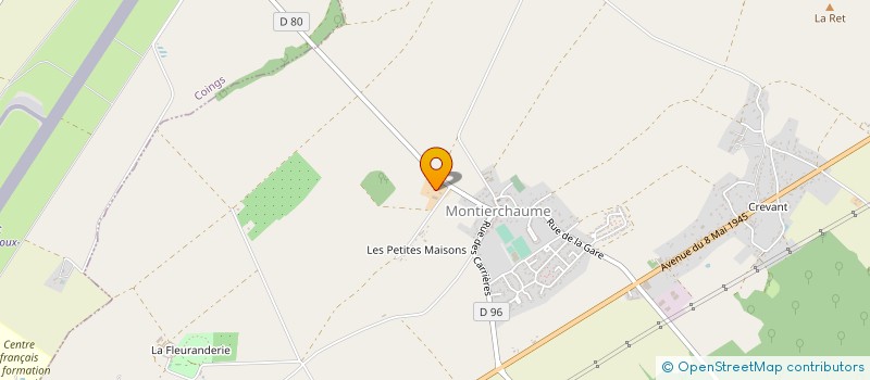 localisation de l'entreprise SCEA DE LA GRANDE METAIRIE à MONTIERCHAUME