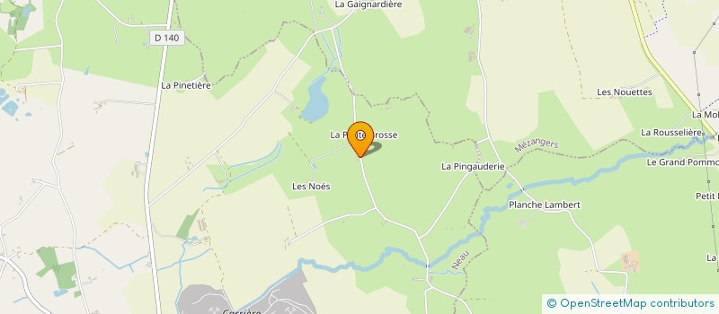 localisation de l'entreprise SCEA DE LA GRANGE  MONTSURS