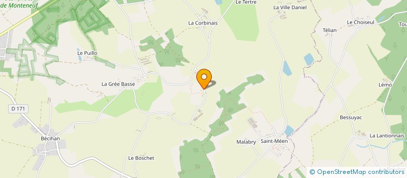 localisation de l'entreprise SCEA DE LA HAUTE BOISSIERE  MONTENEUF