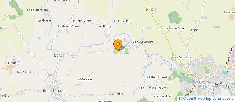 localisation de l'entreprise SCEA DE LA HAUTE COUR à LASSAY-LES-CHATEAUX
