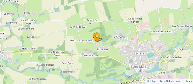 localisation de l'entreprise SCEA DE LA HERSANDIERE à VALLONS-DE-L'ERDRE