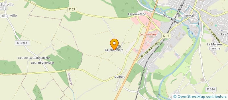 localisation de l'entreprise SCEA DE LA JOUANNIERE à BONNEVAL