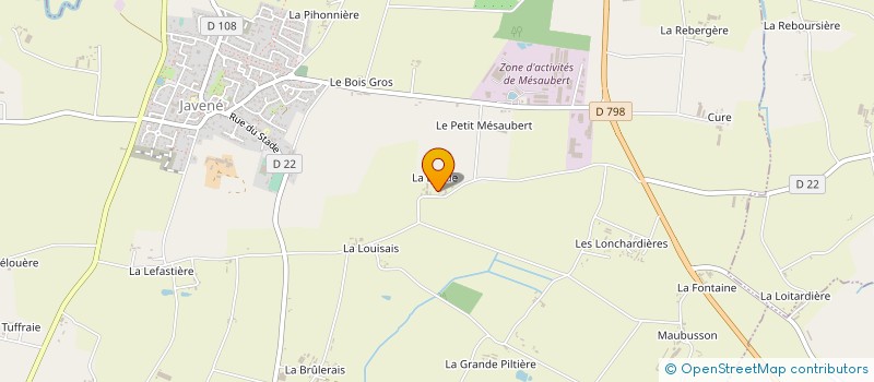 localisation de l'entreprise SCEA DE LA LANDE à LA CHAPELLE FLEURIGNE