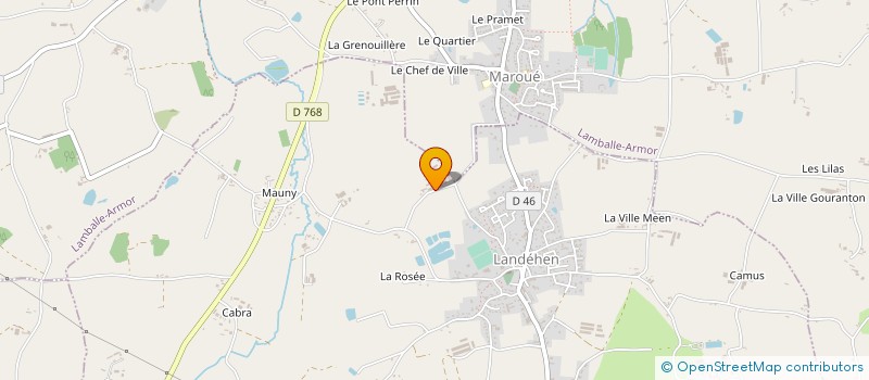 localisation de l'entreprise SCEA DE LA LANDE MOY à LANDEHEN