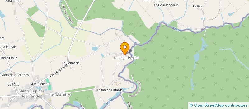 localisation de l'entreprise SCEA DE LA LANDE PENDUE  SAINT-SULPICE-DES-LANDES