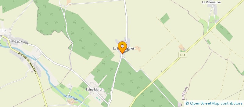 localisation de l'entreprise SCEA DE LA LANDE VINET à ETREPAGNY