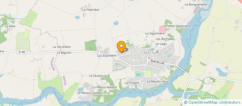 localisation de l'entreprise SCEA DE LA LISIERE DE BELLEVUE à MACHE