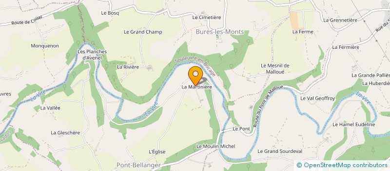 localisation de l'entreprise SCEA DE LA MARTINIERE  PONT-BELLANGER