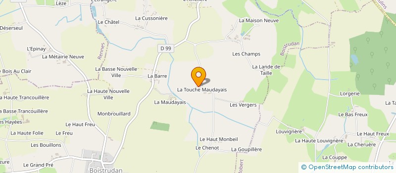 localisation de l'entreprise SCEA DE LA MAUDAYAIS  BOISTRUDAN