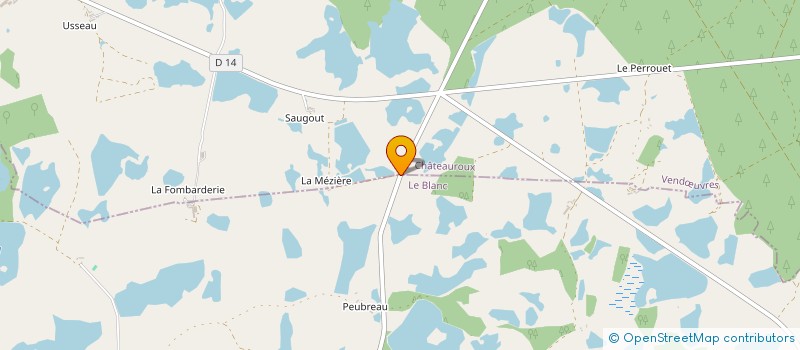 localisation de l'entreprise SCEA DE LA METIVIERE à VENDŒUVRES