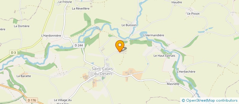 localisation de l'entreprise SCEA DE LA MEZIERE à SAINT-CALAIS-DU-DESERT
