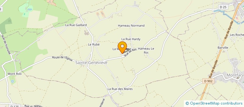 localisation de l'entreprise SCEA DE LA MOIGNERIE  SAINTE-GENEVIEVE