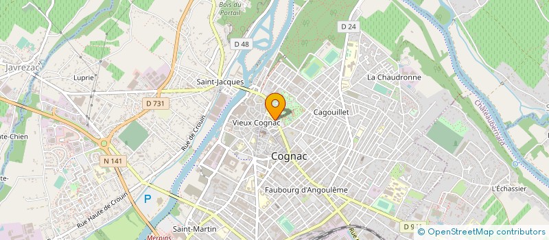 localisation de l'entreprise SCEA DE LA MONTAGNE à COGNAC