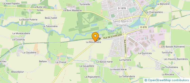 localisation de l'entreprise SCEA DE LA MORANDIERE à VALLONS-DE-L'ERDRE