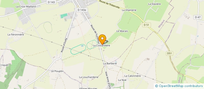 localisation de l'entreprise SCEA DE LA MORANDIERE  MOYAUX