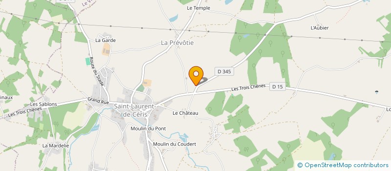localisation de l'entreprise SCEA DE LA MORDOREE à SAINT-LAURENT-DE-CERIS