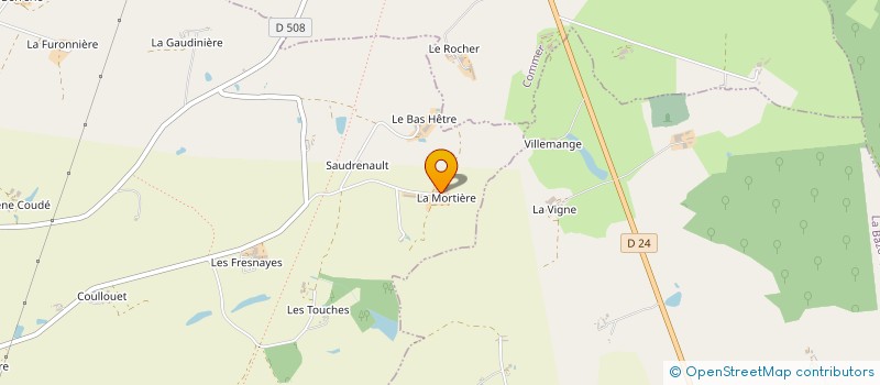 localisation de l'entreprise SCEA DE LA MORTIERE  MARTIGNE-SUR-MAYENNE