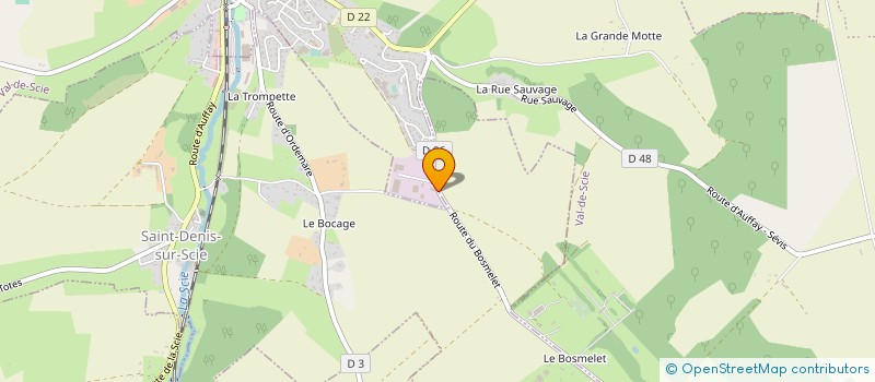 localisation de l'entreprise SCEA DE LA MOTTE  SAINT-DENIS-SUR-SCIE