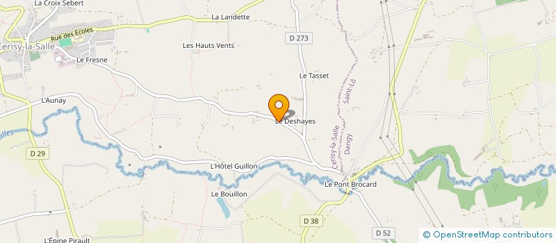 localisation de l'entreprise SCEA DE LA NESLIERE à NOTRE-DAME-DE-CENILLY