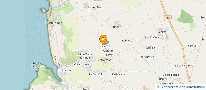 localisation de l'entreprise SCEA DE LA PALUD  PLONEVEZ-PORZAY