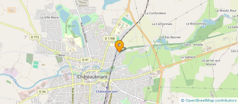 localisation de l'entreprise SCEA DE LA PENTECOTE à CHATEAUBRIANT