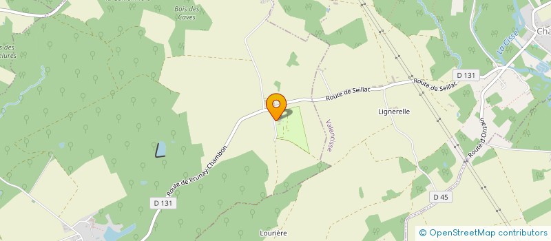 localisation de l'entreprise SCEA DE LA PERDRIERE  VALLOIRE-SUR-CISSE