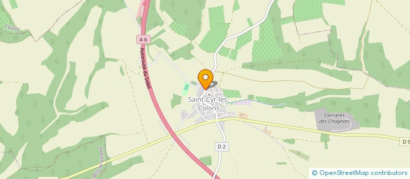 localisation de l'entreprise SCEA DE LA PERRIERE à SAINT-CYR-LES-COLONS