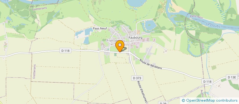 localisation de l'entreprise SCEA DE LA PLAINE à FRETTERANS