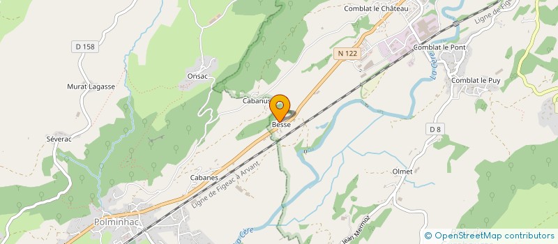 localisation de l'entreprise SCEA DE LA PLAINE DE BESSE à VIC-SUR-CERE