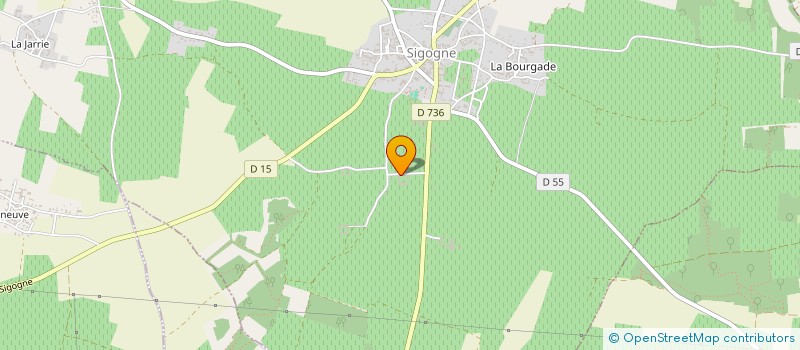 localisation de l'entreprise SCEA DE LA POUADE à SIGOGNE