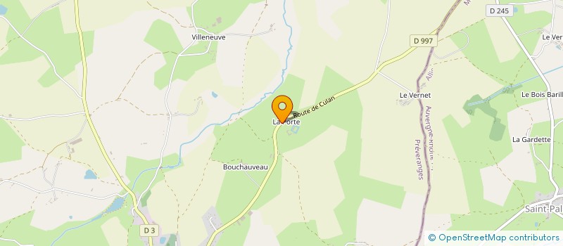 localisation de l'entreprise SCEA DE LA PREUGNE  PREVERANGES