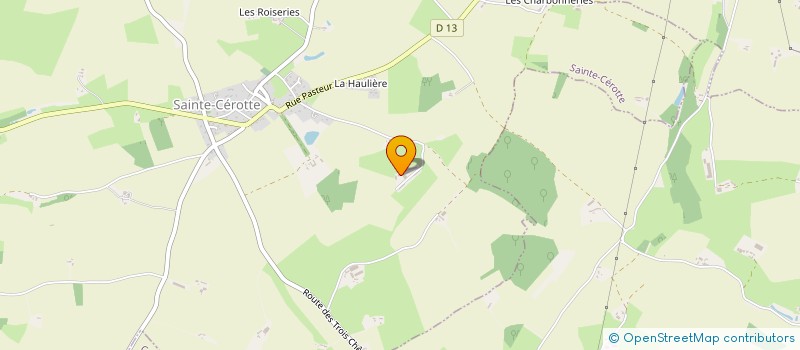 localisation de l'entreprise SCEA DE LA PROUTIERE à SAINTE CEROTTE