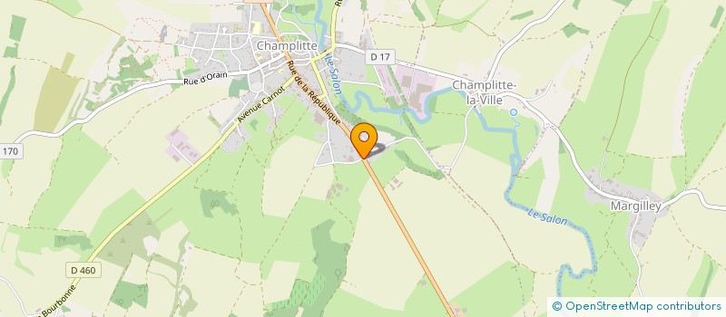 localisation de l'entreprise SCEA DE LA RIOTTE  CHAMPLITTE