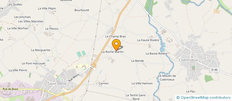 localisation de l'entreprise SCEA DE LA ROCHE MARTIN à HILLION