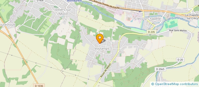 localisation de l'entreprise SCEA DE LA RONCE  VOULANGIS