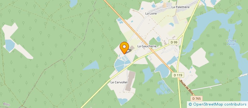 localisation de l'entreprise SCEA DE LA ROTIERE à FONTAINES EN SOLOGNE