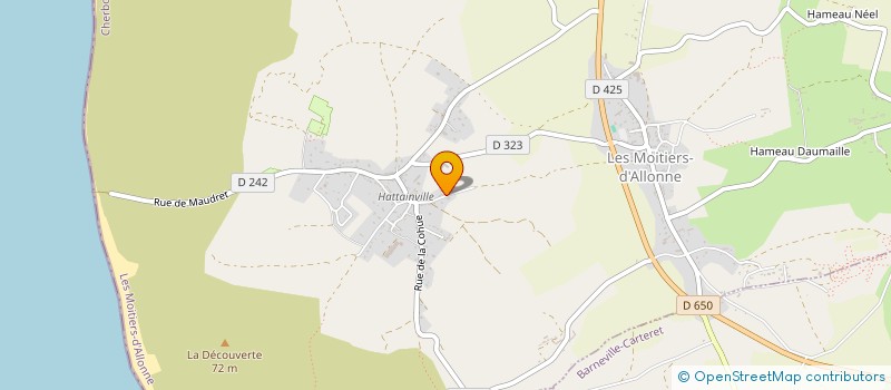 localisation de l'entreprise SCEA DE LA RUE DE BAS à LES MOITIERS-D'ALLONNE