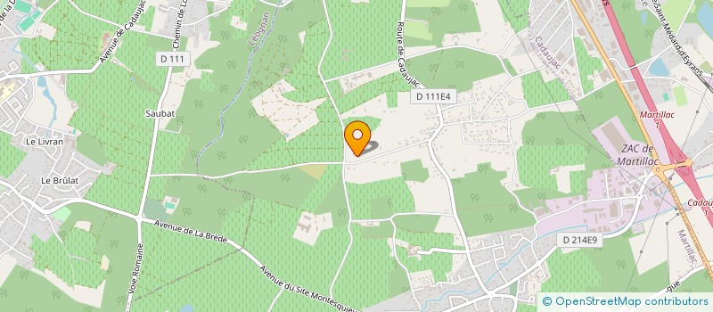 localisation de l'entreprise SCEA DE LA SALLE  MARTILLAC